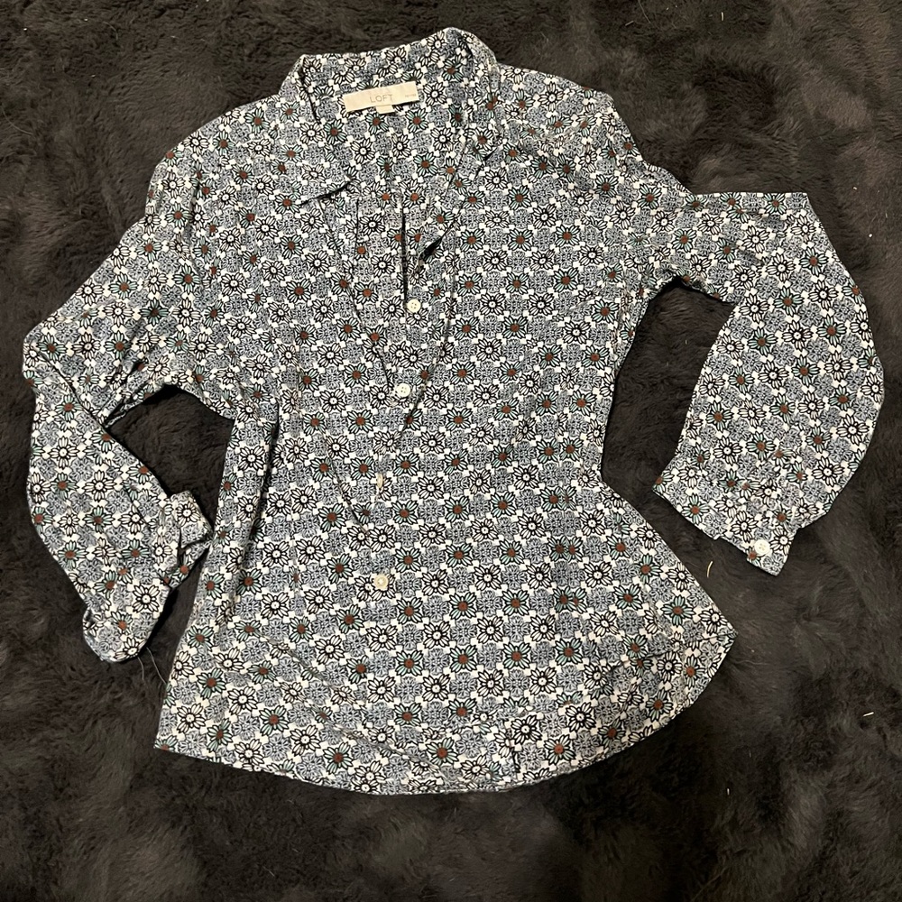 Floral button up
